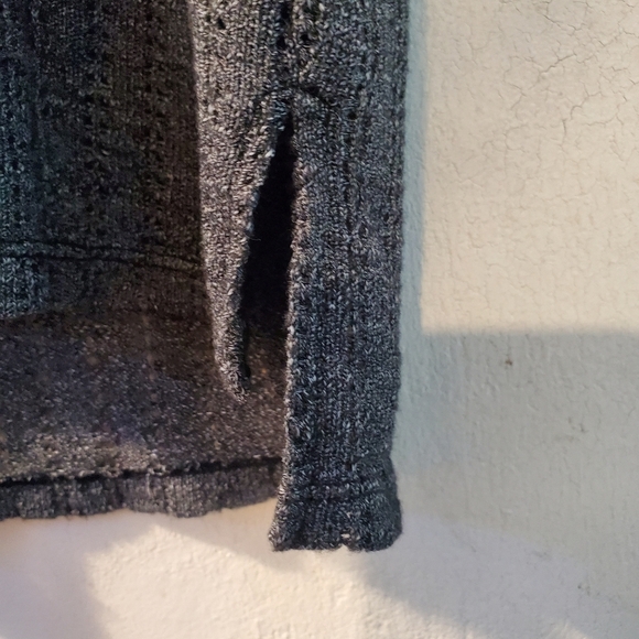 Michael Lauren Clifford Short Sleeve hi/lo Crop top - Picture 10 of 12